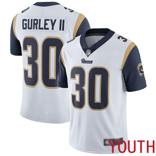 Los Angeles Rams Limited White Youth Todd Gurley Road Jersey NFL Football 30 Vapor Untouchable